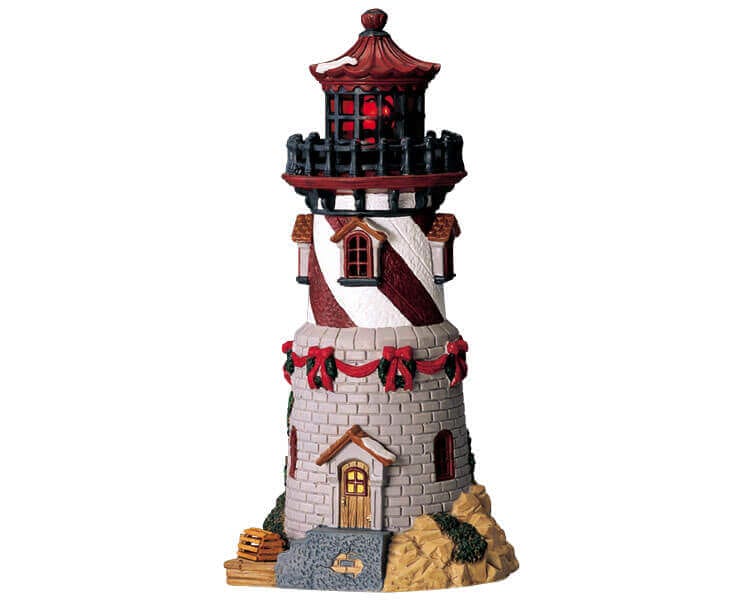 lemax-rock-island-lighthouse-beleuchtetes-miniaturhaus-leuchtturm image 1