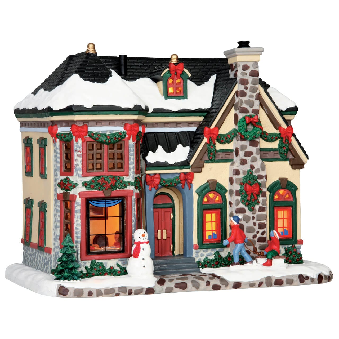lemax-christmas-at-the-mccleary-estate-beleuchtetes-weihnachtsdorf-haus image 1