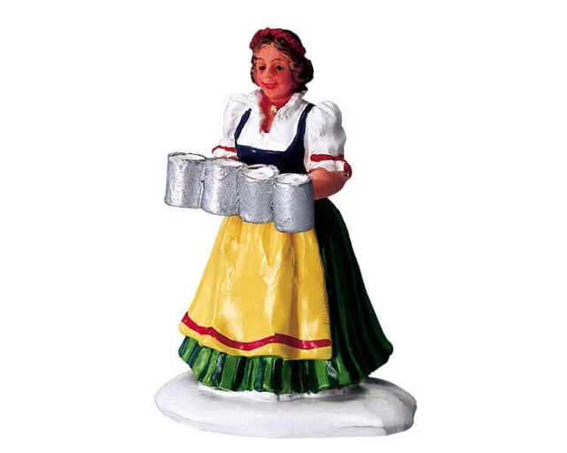 lemax-barmaid-serviererin-miniaturfigur-weihnachtsdorf image 1