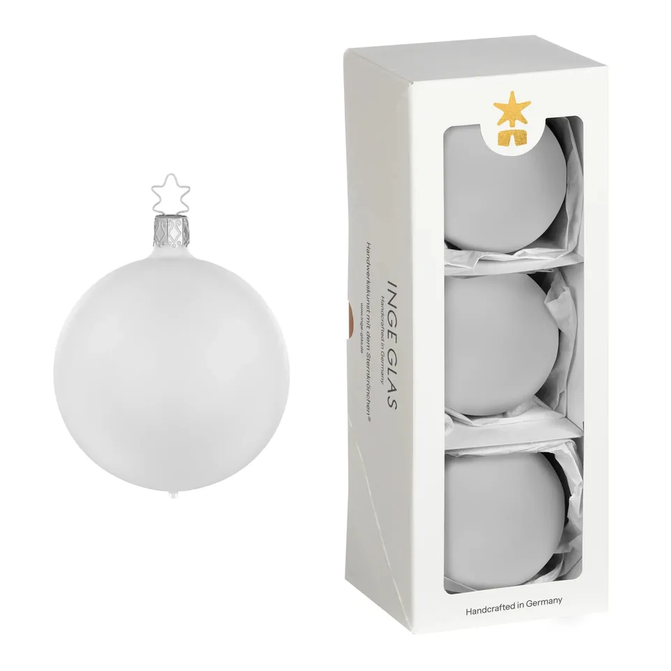 inge-glas-kugeln-christbaumkugel-wei-matt-transparent-8-cm image 1