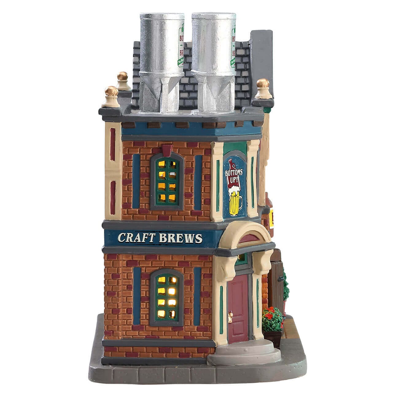 lemax-bottoms-up-brewery-beleuchtetes-miniatur-geb-ude-f-rs-weihnachtsdorf image 3
