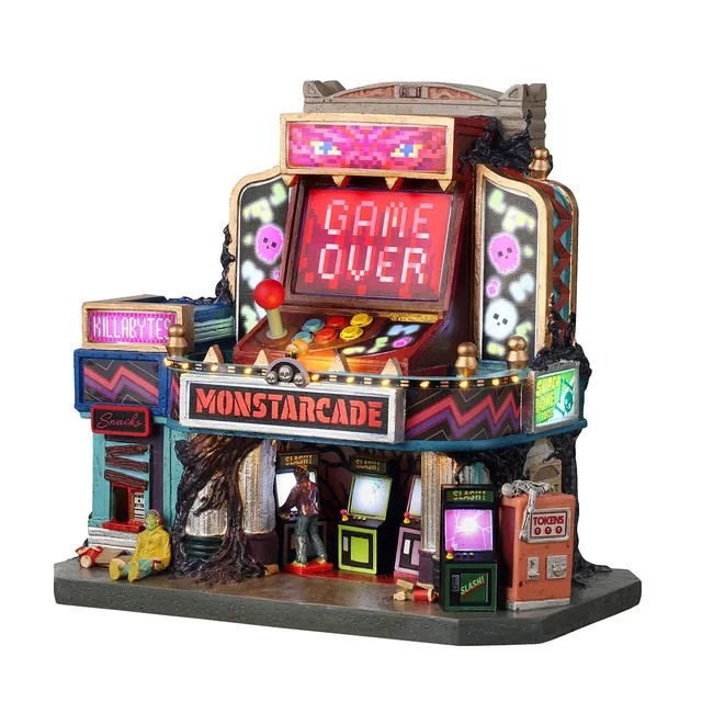 lemax-monstarcade-spooky-town-geb-ude-mit-licht image 1