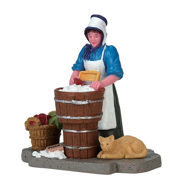 lemax-washerwoman-caddington-miniaturfigur-w-scherin image 1