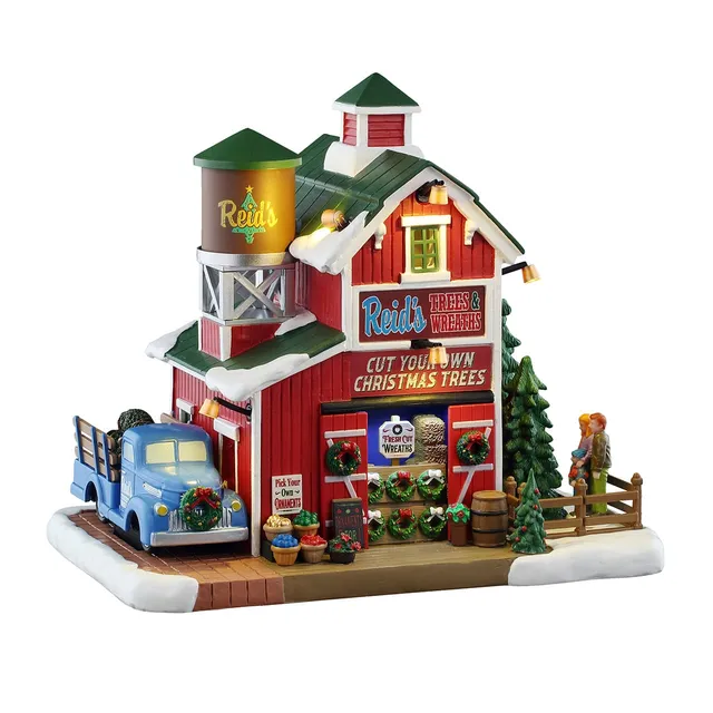 lemax-reid-s-trees-and-wreaths-miniaturgeb-ude-harvest-crossing image 1