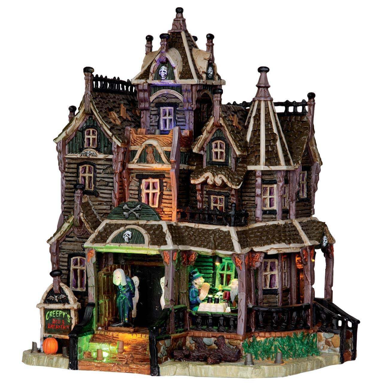 lemax-creepy-s-bed-breakfast-spooky-town-beleuchtetes-gruselhaus image 1