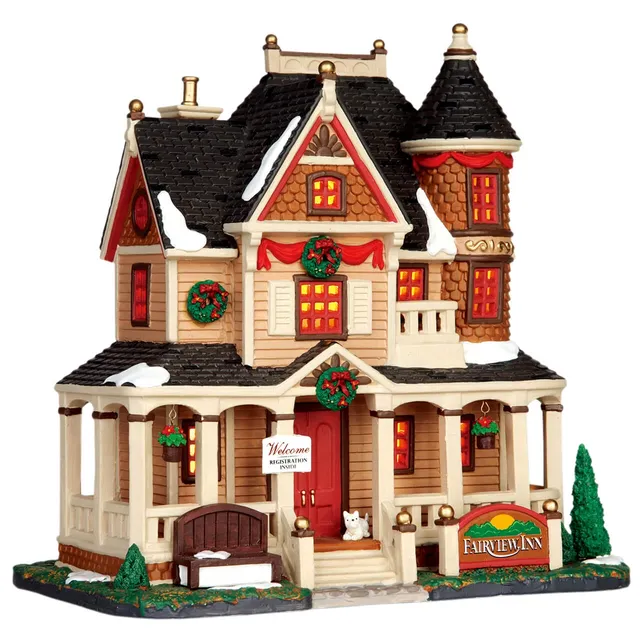 lemax-fairview-inn-beleuchtetes-miniatur-gasthaus image 1