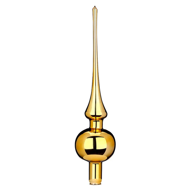 inge-glas-spitze-inkagold-glanz-7-x-30-cm-christbaumspitze-aus-glas image 1