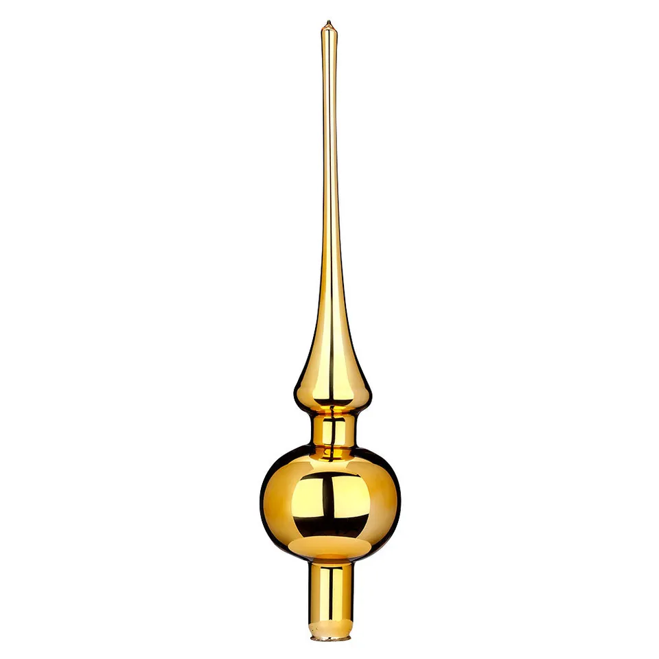 inge-glas-spitze-inkagold-glanz-7-x-30-cm-christbaumspitze-aus-glas image 1