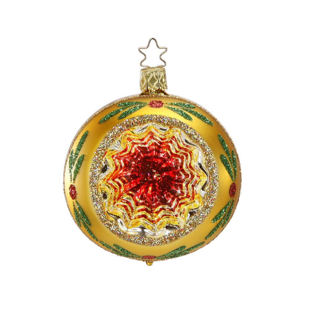 inge-glas-funkelnder-reflex-christbaumkugel-8-cm-gold image 1