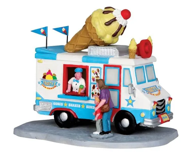 lemax-ice-cream-truck-miniaturauto-f-r-weihnachtsdorf image 1