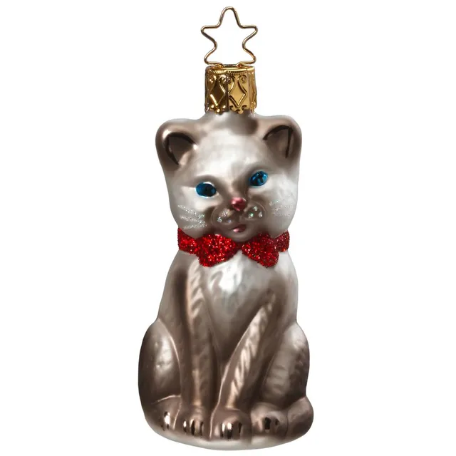 inge-glas-schmusek-tzchen-grau-8-5-cm-glas-anh-nger-katze image 1