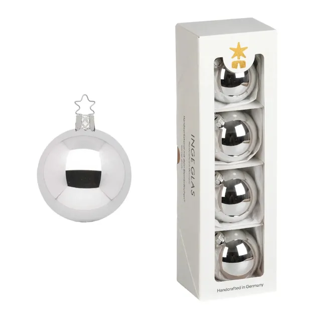 inge-glas-kugeln-christbaumkugeln-silber-glanz-6-cm-glas image 1