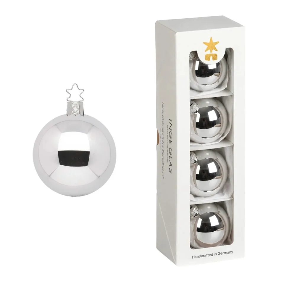 inge-glas-kugeln-christbaumkugeln-silber-glanz-6-cm-glas image 1