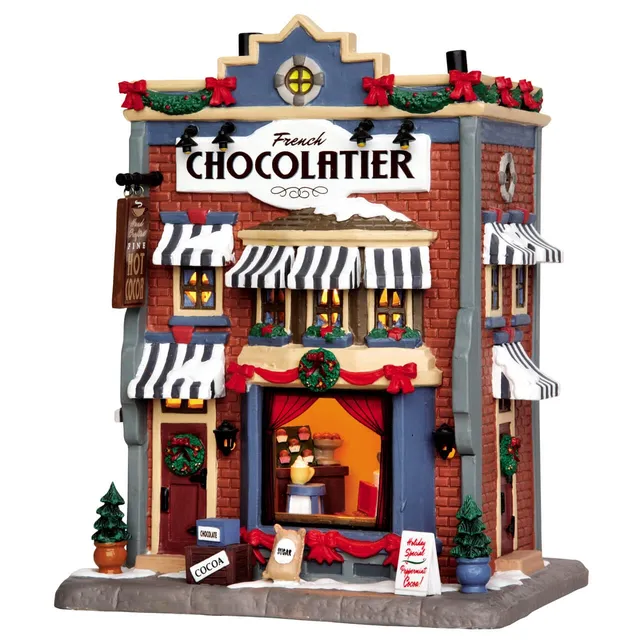 lemax-french-chocolatier-geb-ckhaus-beleuchtetes-shop-haus image 1