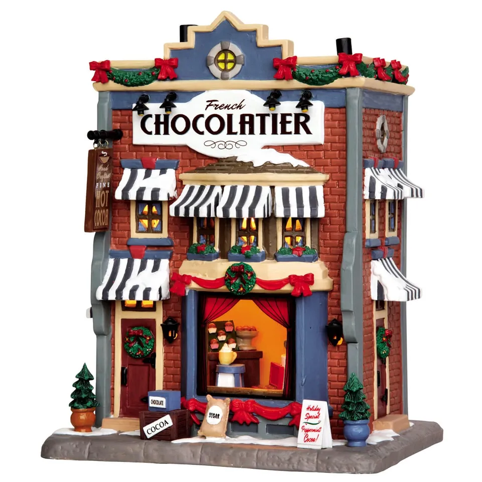 lemax-french-chocolatier-geb-ckhaus-beleuchtetes-shop-haus image 1