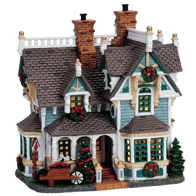 lemax-mcmillan-house-miniatur-wohnhaus-weihnachtsdorf image 1