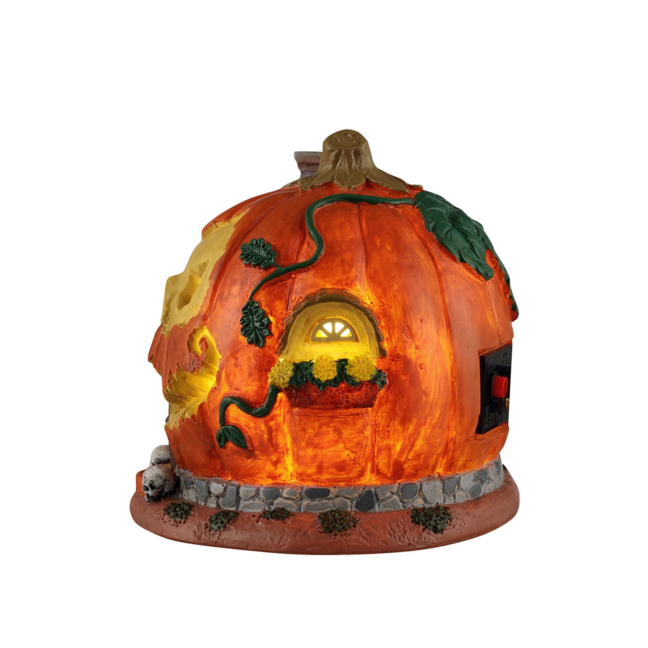 lemax-spooky-town-pumpkin-skull-house-spukhaus image 3