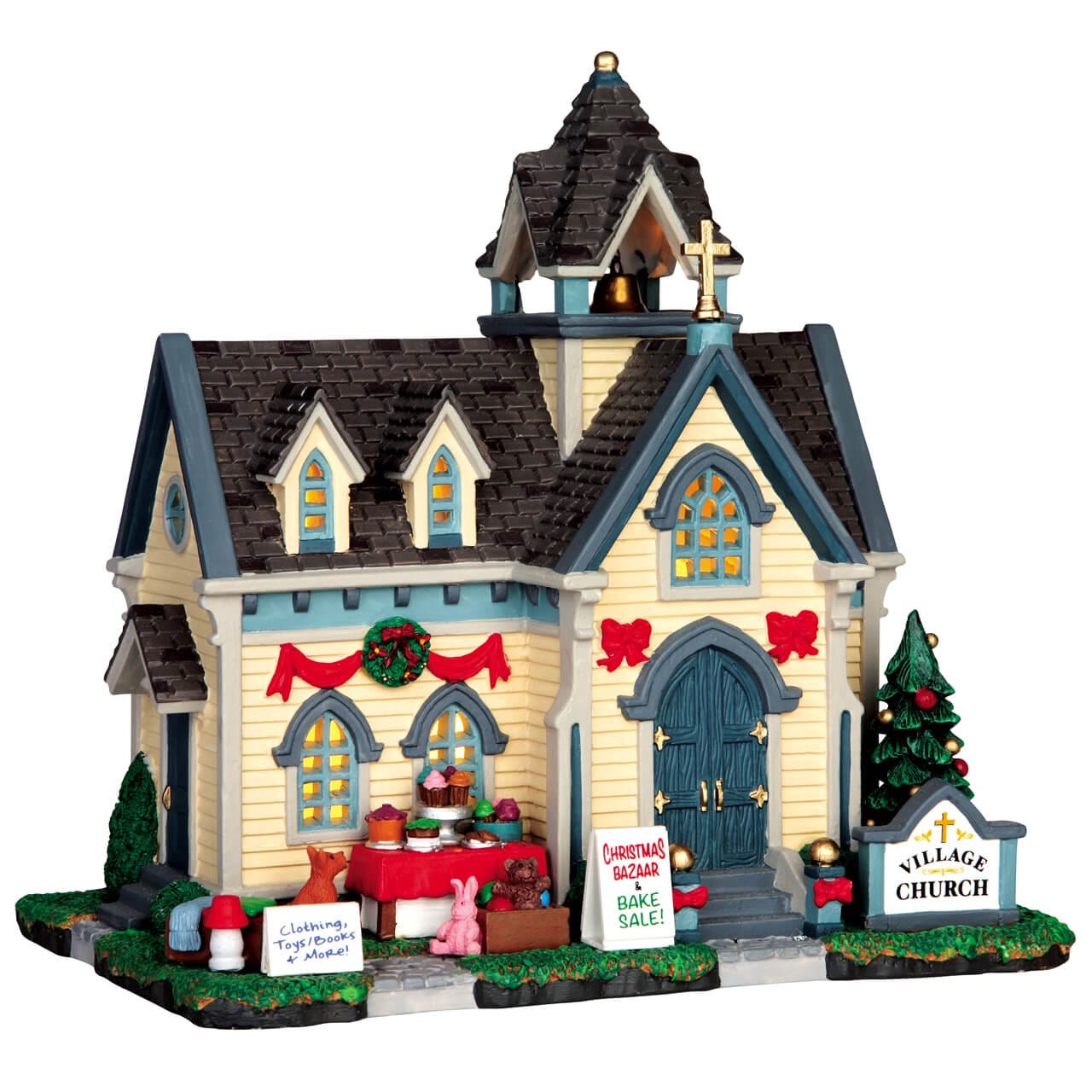 lemax-village-church-miniatur-kirche-weihnachtsdorf image 4
