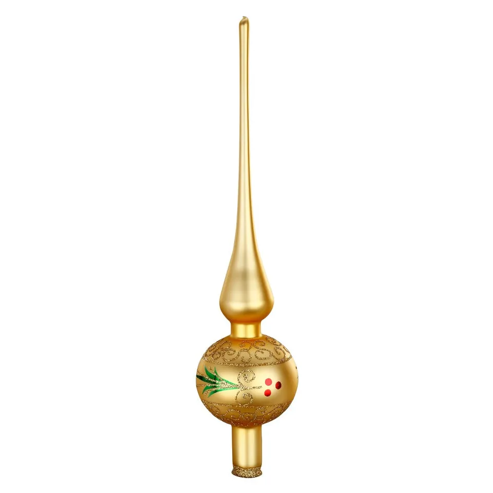 inge-glas-stechpalme-baumspitze-7-x-30-cm-inkagold-matt image 1