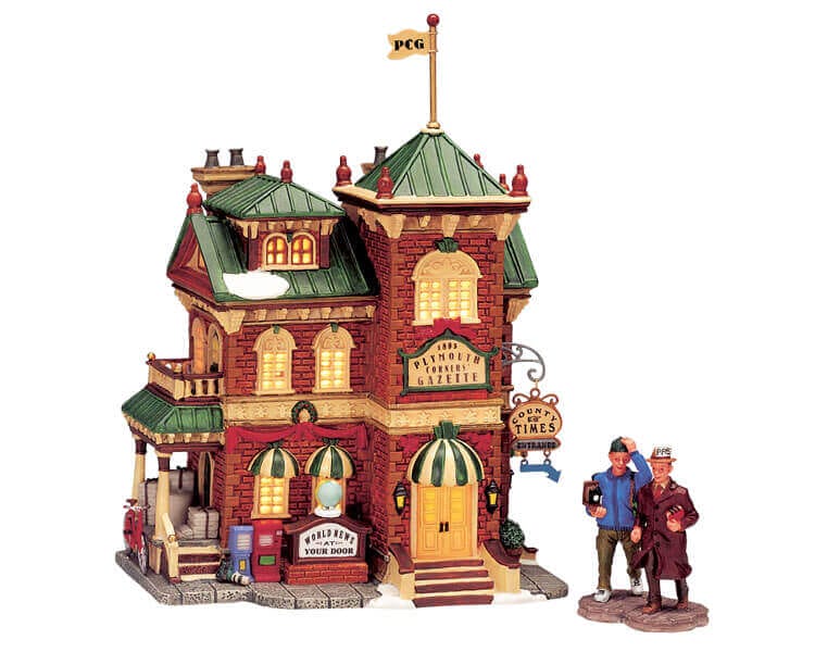 lemax-plymouth-corners-gazette-miniaturhaus-holidays-seasons image 1