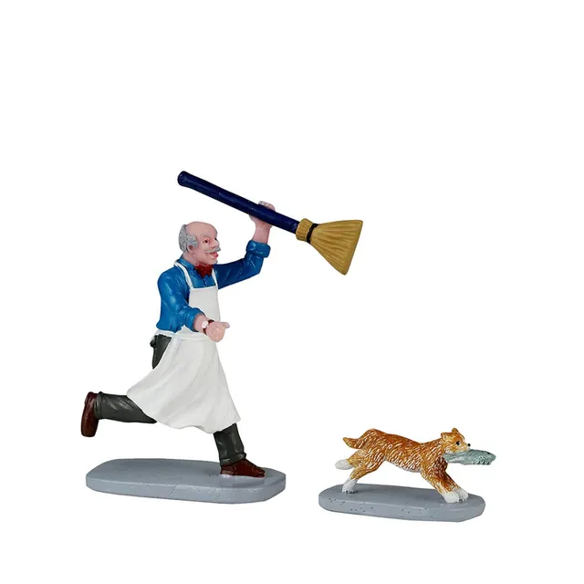 lemax-feline-fish-thief-caddington-miniaturfigur image 1