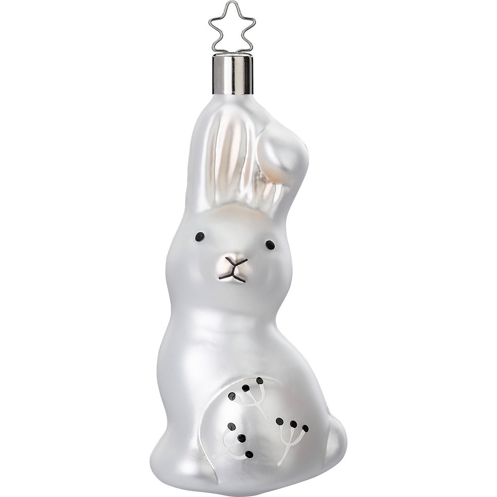 inge-glas-manufaktur-neugieriger-hase-13-cm-wei-e-glasfigur image 1