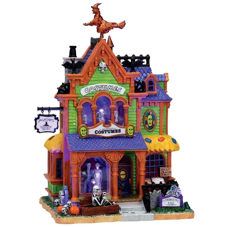 lemax-agatha-s-costume-crypt-beleuchtetes-gruselhaus-spooky-town image 1