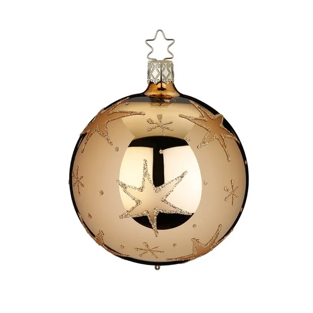 inge-glas-funkelnde-sterne-christbaumkugel-aus-glas-8-cm image 1
