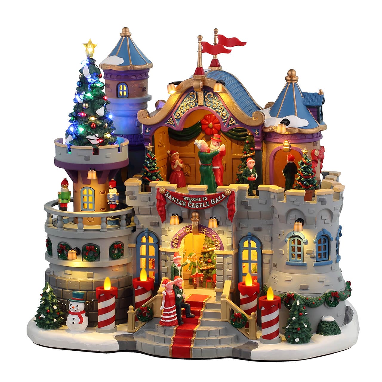 lemax-santa-s-wonderland-santa-s-castle-gala-beleuchtetes-schloss-geb-ude image 1