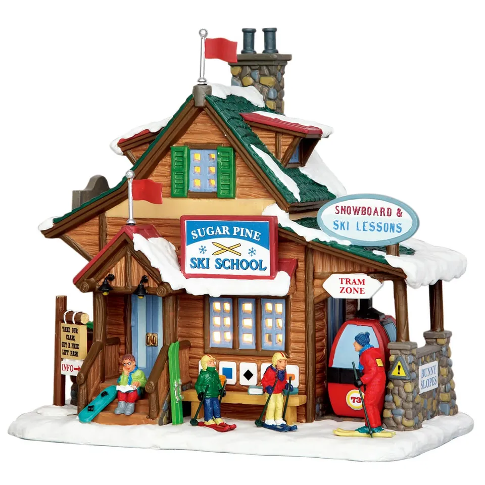 lemax-sugar-pine-ski-school-haus image 1