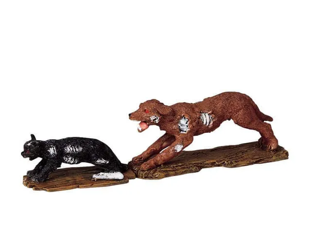 lemax-the-chase-is-on-miniaturfigur-spooky-town image 1