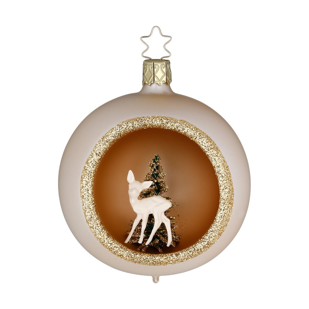 inge-glas-waldidylle-christbaumkugel-8-cm-creme-reflex image 1