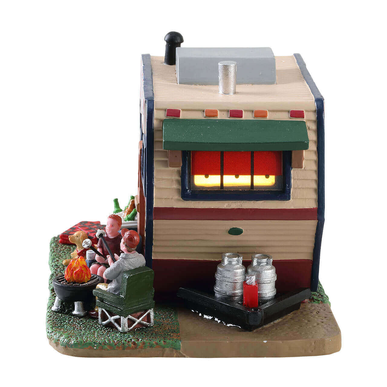 lemax-summer-trailer-miniatur-wohnwagen-weihnachtsdorf-haus image 2
