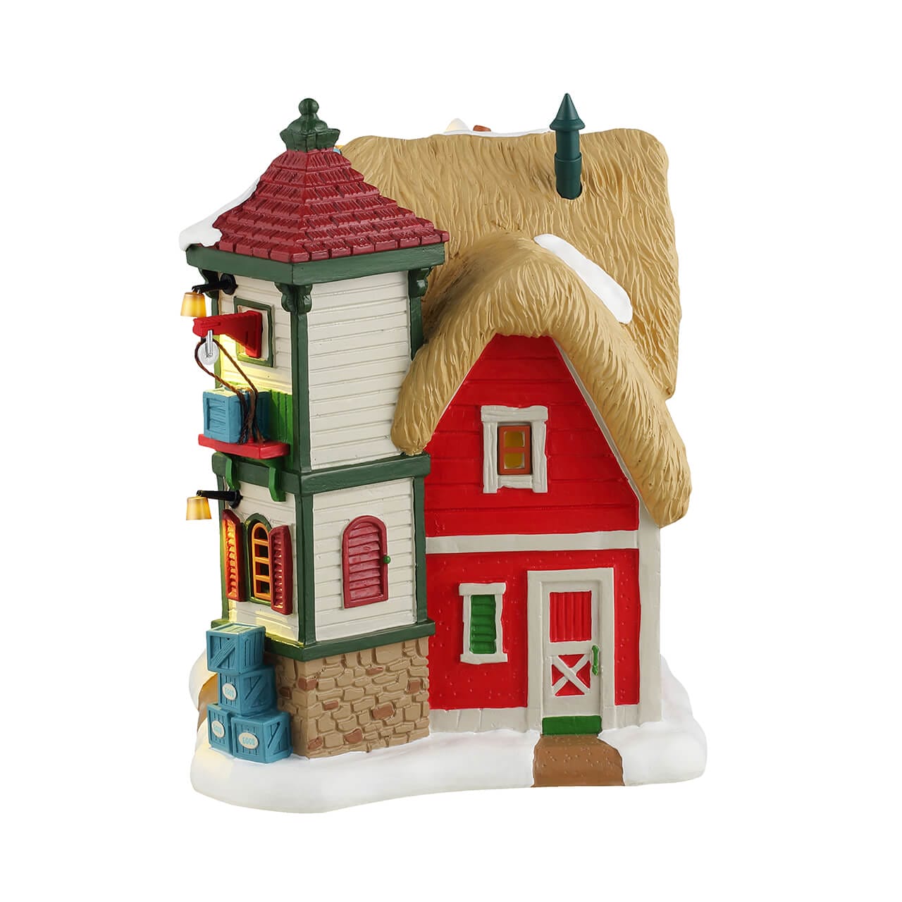 lemax-the-eggnog-bar-beleuchtetes-miniaturhaus-santa-s-wonderland image 3