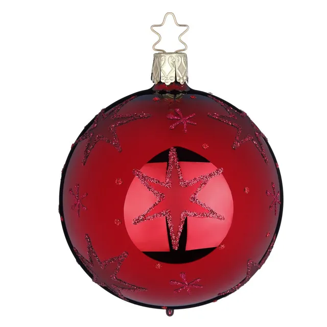 inge-glas-funkelnde-sterne-christbaumkugel-8-cm image 1