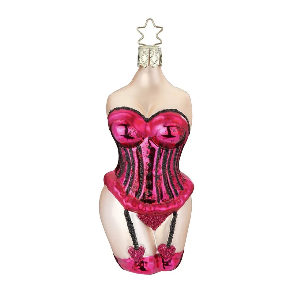 inge-glas-lady-in-pink-12-cm-christbaumkugel-rosa image 1