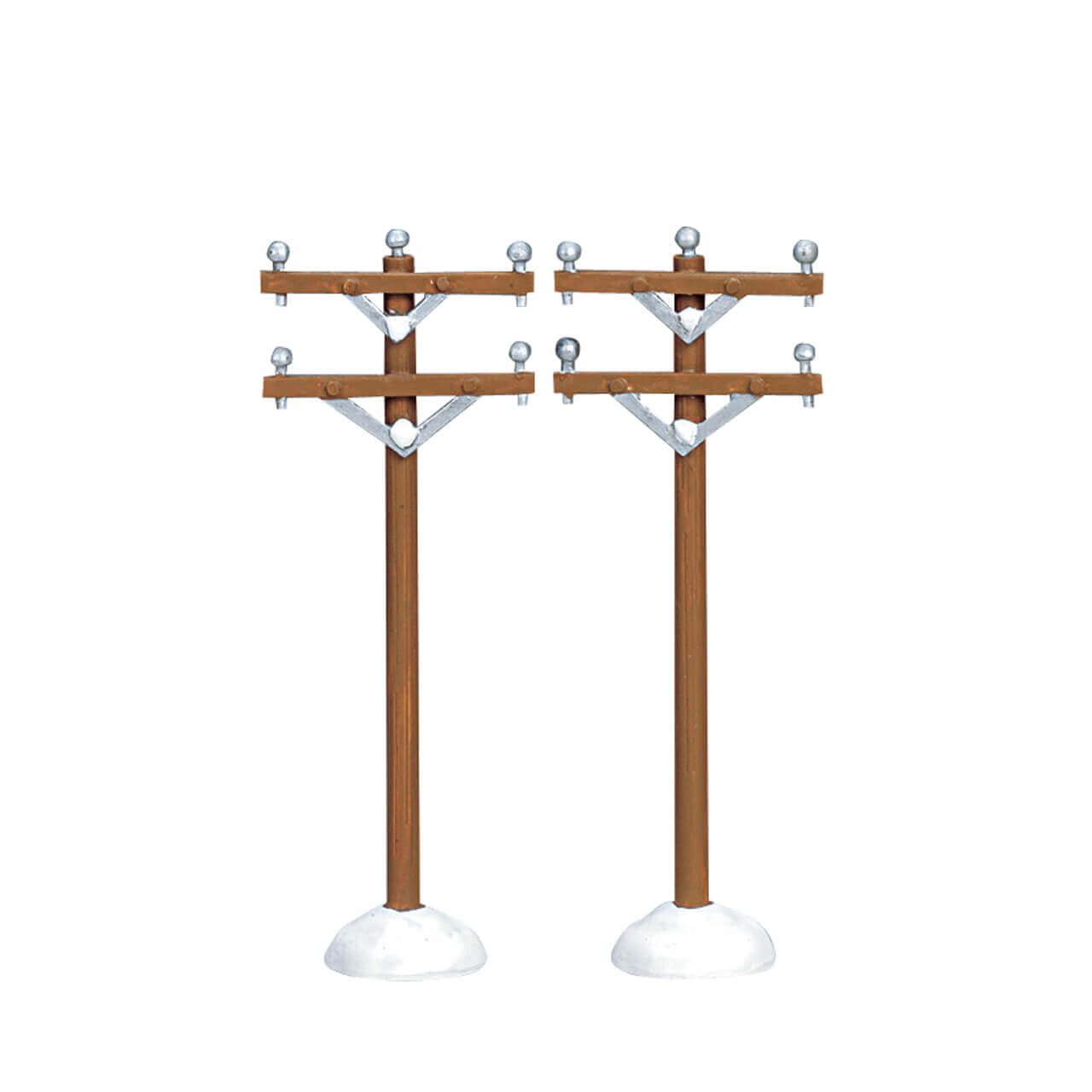 lemax-telephone-poles-set-of-2-miniatur-strommasten image 1