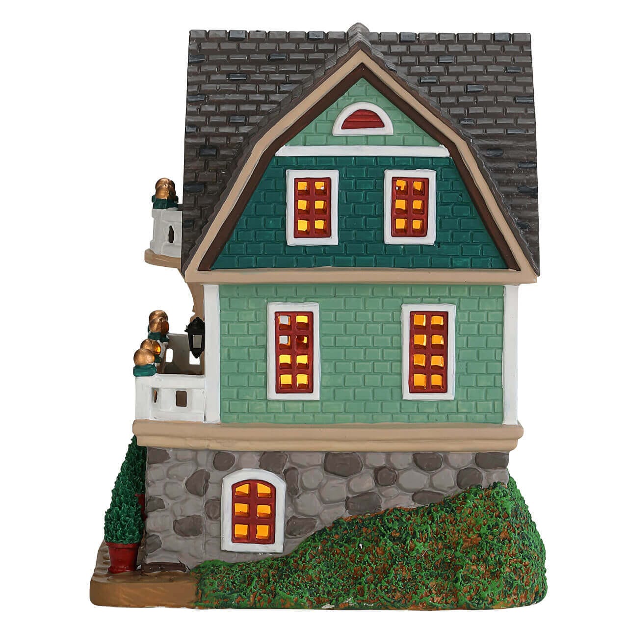 lemax-harrison-residence-beleuchtetes-miniaturhaus-weihnachtsdorf image 2