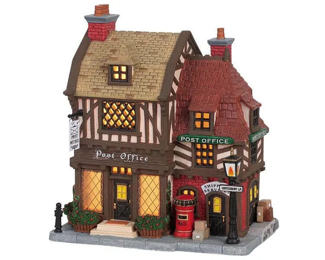 lemax-tudor-post-office-holidays-miniatur-postamt image 1