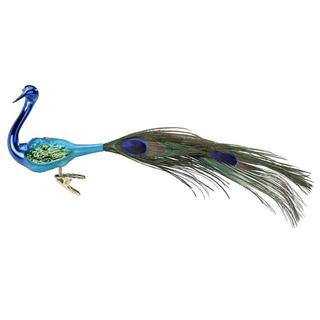 inge-glas-bezaubernder-pfau-christbaumkugel-8-5-cm image 1