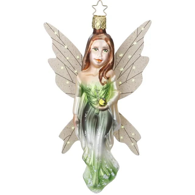 inge-glas-florindel-christbaumkugel-spitze-15-cm-gr-n image 1