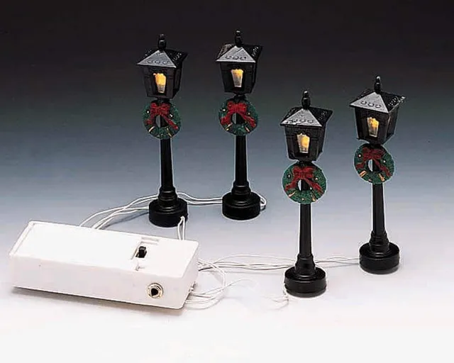 lemax-4-inch-street-lamp-stra-enlaternen-set-4-teilig image 1