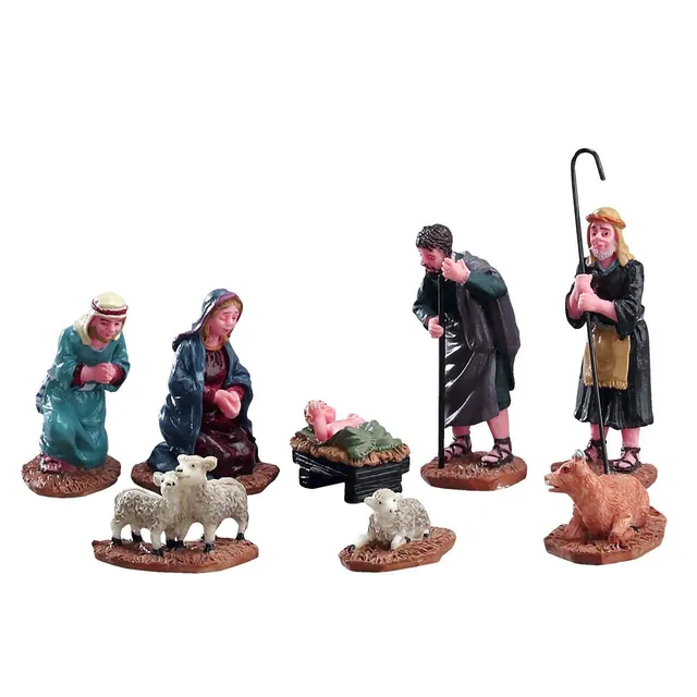 lemax-nativity-figurines-set-of-8-krippenfiguren image 1
