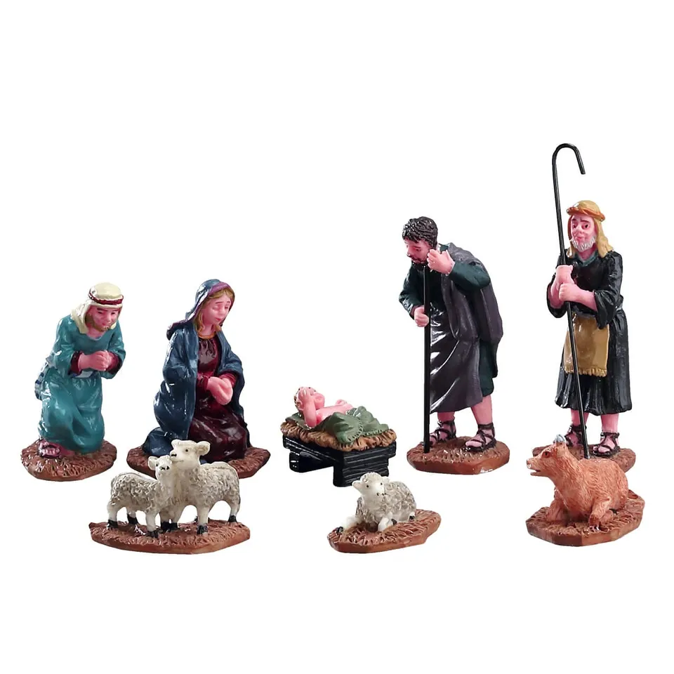 lemax-nativity-figurines-set-of-8-krippenfiguren image 1