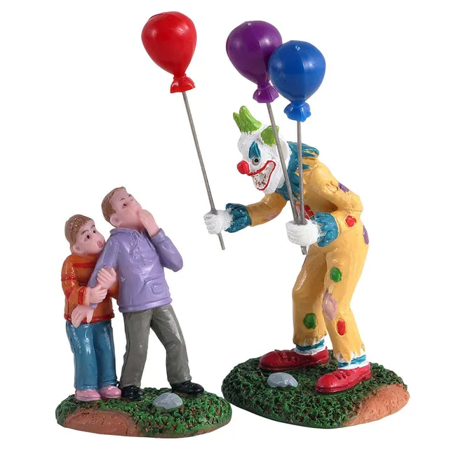 lemax-creepy-balloon-seller-2-teiliges-grusel-set-spooky-town image 1