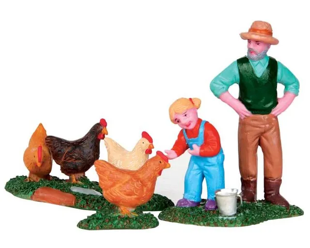 lemax-chicken-feeding-h-hnerf-tterung-f-r-die-weihnachtswelt image 1