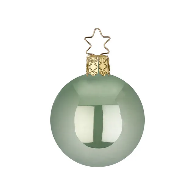 inge-glas-kugel-christbaumkugel-salbei-opal-12-cm image 1