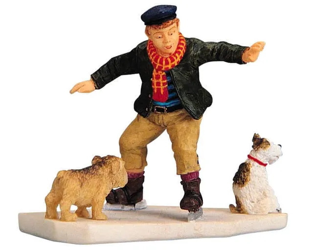 lemax-skating-dogs-holidays-seasons-miniaturfigur image 1