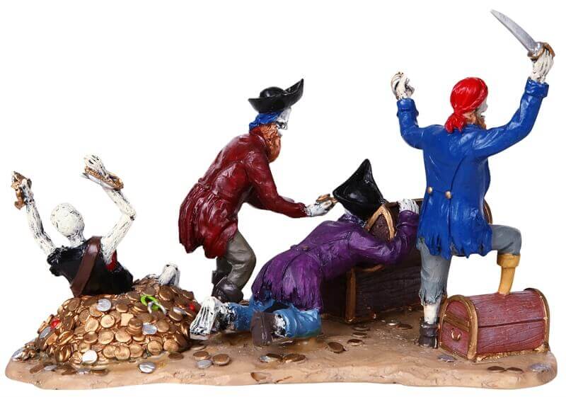 lemax-pirate-s-treasure-chest-spooky-town-piraten-schatztruhe image 3