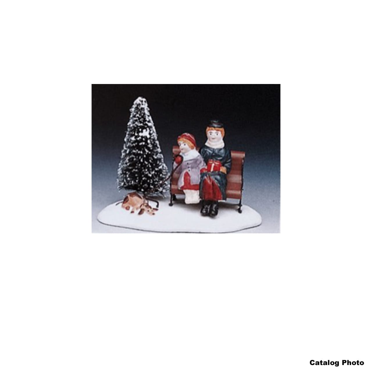 lemax-park-bench-people-figuren-f-r-die-parkbank-szene image 1